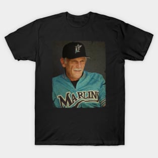 Jim Leyland in Miami Marlins T-Shirt